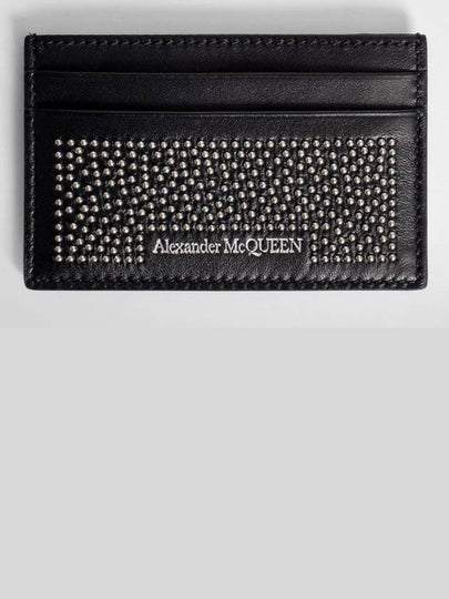 Logo Stud Card Wallet Black - ALEXANDER MCQUEEN - BALAAN 2