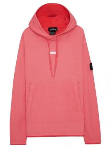 Chalk plate cotton nylon pile graphic hoodie - STONE ISLAND - BALAAN 1