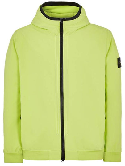 Wappen Patch Soft Shell Hooded Jacket Lemon - STONE ISLAND - BALAAN 2