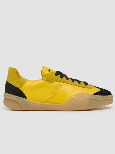 Lace-Up Low-Top Sneakers Yellow - ACNE STUDIOS - BALAAN 2