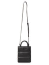 Doudoune Leather Mini Tote Bag Black - MONCLER - BALAAN 7