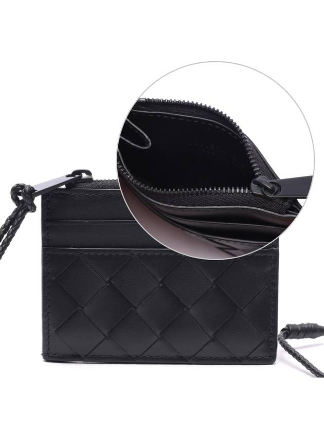 Intrecciato Strap Card Wallet Black - BOTTEGA VENETA - BALAAN 3