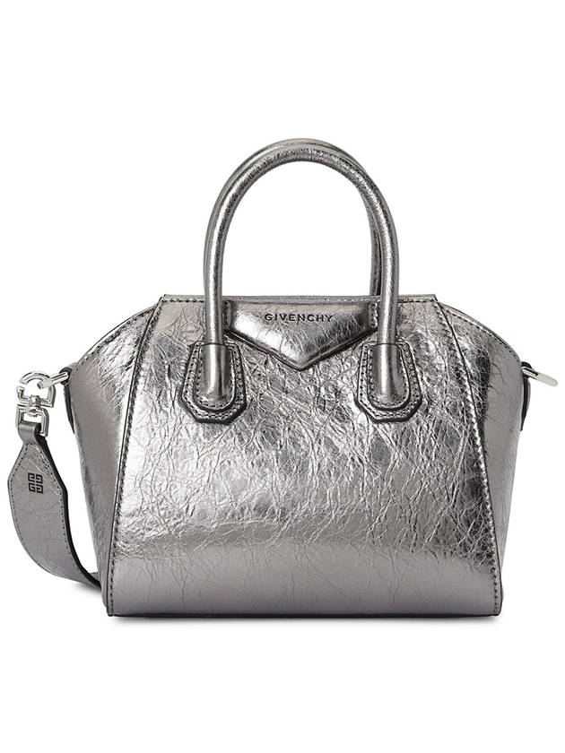 Antigona Toy Tote Bag Silvery Grey - GIVENCHY - BALAAN 2