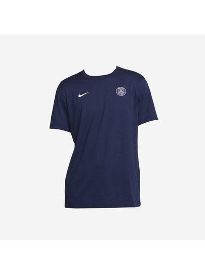 PSG Club Essentials Short Sleeve T-Shirt Navy - NIKE - BALAAN 2