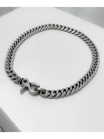 Curb Chain Link 13mm Necklace Vintage Silver - BLESSED BULLET - BALAAN 1