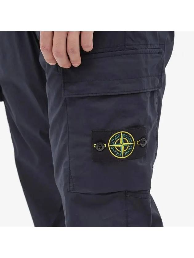 Men's Tella Paracadute Regular Fit Cargo Pants Navy - STONE ISLAND - BALAAN 6