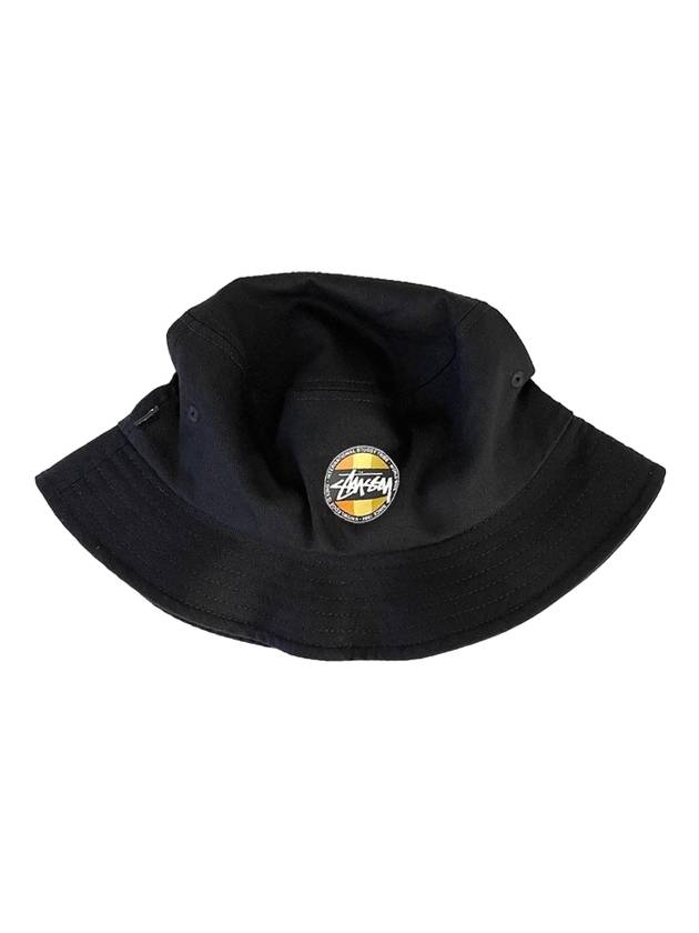 Classic Dot Bucket Hat Black - STUSSY - BALAAN 1