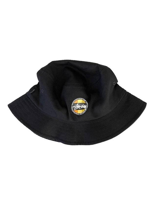 Classic Dot Bucket Hat Black - STUSSY - BALAAN 1