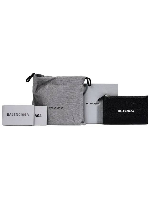 Logo Print Cash Card Wallet Black - BALENCIAGA - BALAAN 5