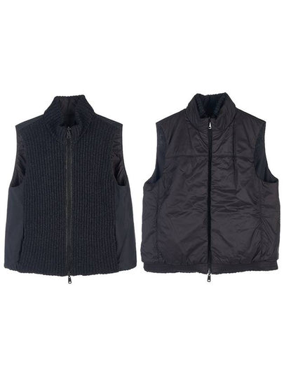 Women's Reversible High Neck Zip-Up Vest Black - BRUNELLO CUCINELLI - BALAAN 2