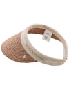 Women s Bianca Visor Hat HAT50265 NOUGAT NATURAL LOGO - HELEN KAMINSKI - BALAAN 3