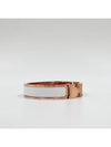 Clic H Bracelet Rose Gold Blanc - HERMES - BALAAN 8