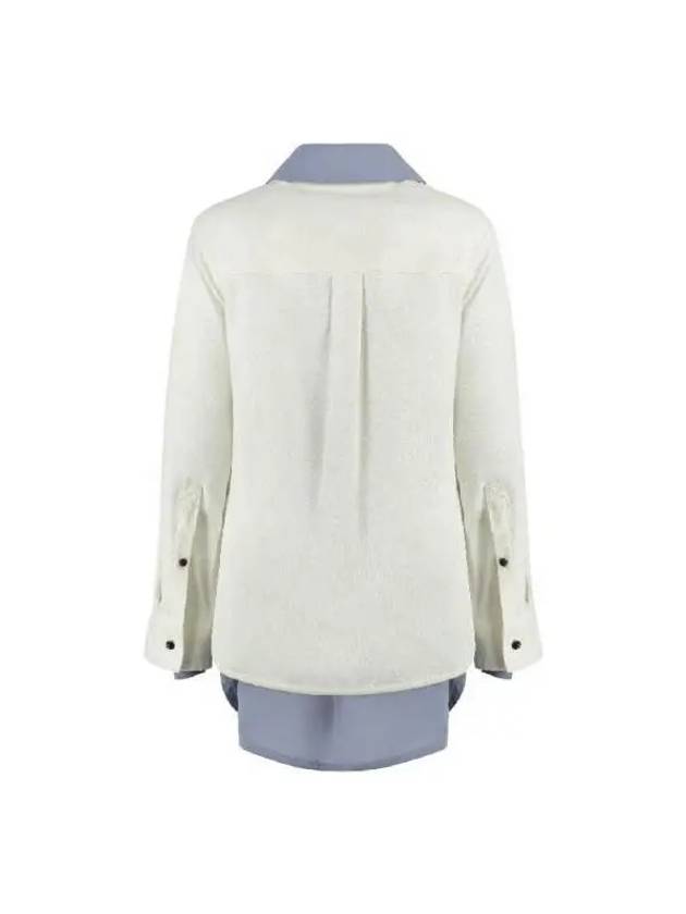 Layered Long Sleeve Shirt White - BOTTEGA VENETA - BALAAN 3