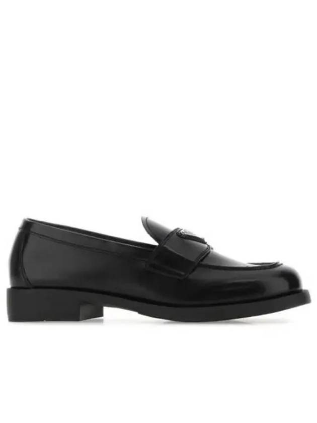 Unlined Brushed Leather Loafers Black - PRADA - BALAAN 2