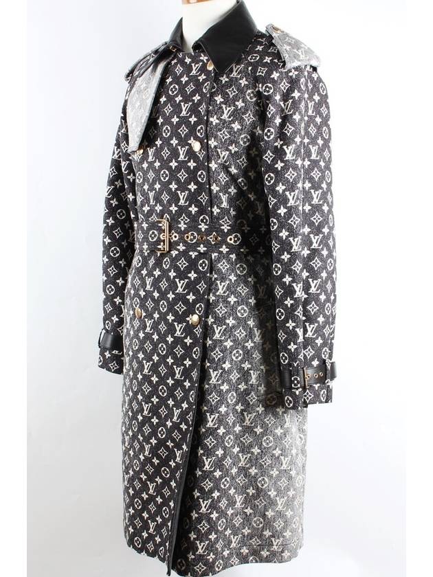 Women s Monogram Denim Trench Coat 36 55 - LOUIS VUITTON - BALAAN 4