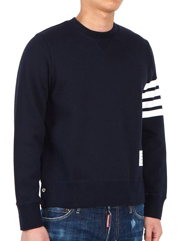 4 Bar Loopback Jersey Sweatshirt Navy - THOM BROWNE - BALAAN 4