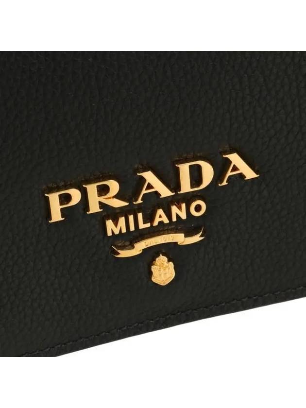 Logo Calfskin Cross Bag Black - PRADA - BALAAN 6