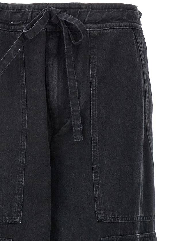 Straight Pants PA0278FAB1H04E 01BK Black - ISABEL MARANT ETOILE - BALAAN 4