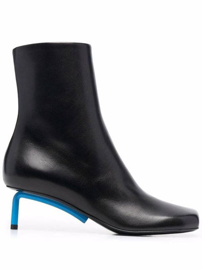 ankle blue heel middle boots black - OFF WHITE - BALAAN 2