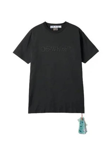 Bukish Logo Short Sleeve T Shirt Black - OFF WHITE - BALAAN 1