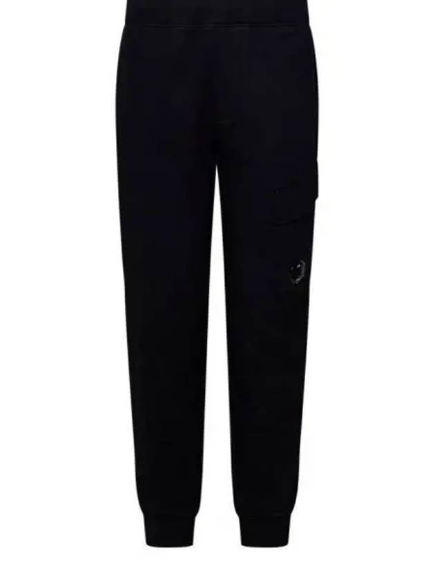 Diagonal Raised Fleece Lens Track Pants Black - CP COMPANY - BALAAN 2