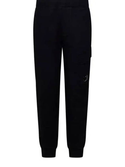 Diagonal Raised Fleece Track Pants Black - CP COMPANY - BALAAN 2