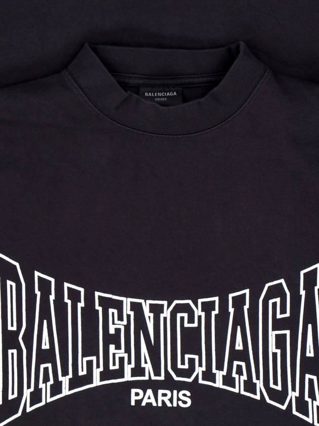 Logo Print Short Sleeve T-Shirt Black - BALENCIAGA - BALAAN 4