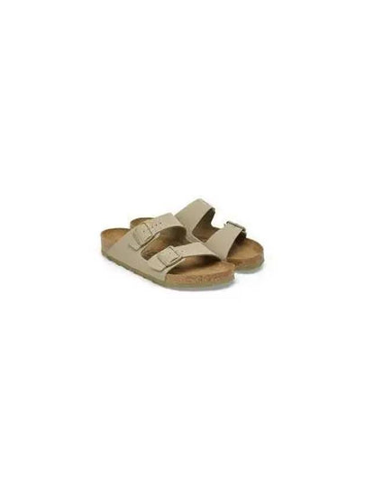 Arizona Birko-Flor Slippers Faded Khaki - BIRKENSTOCK - BALAAN 2