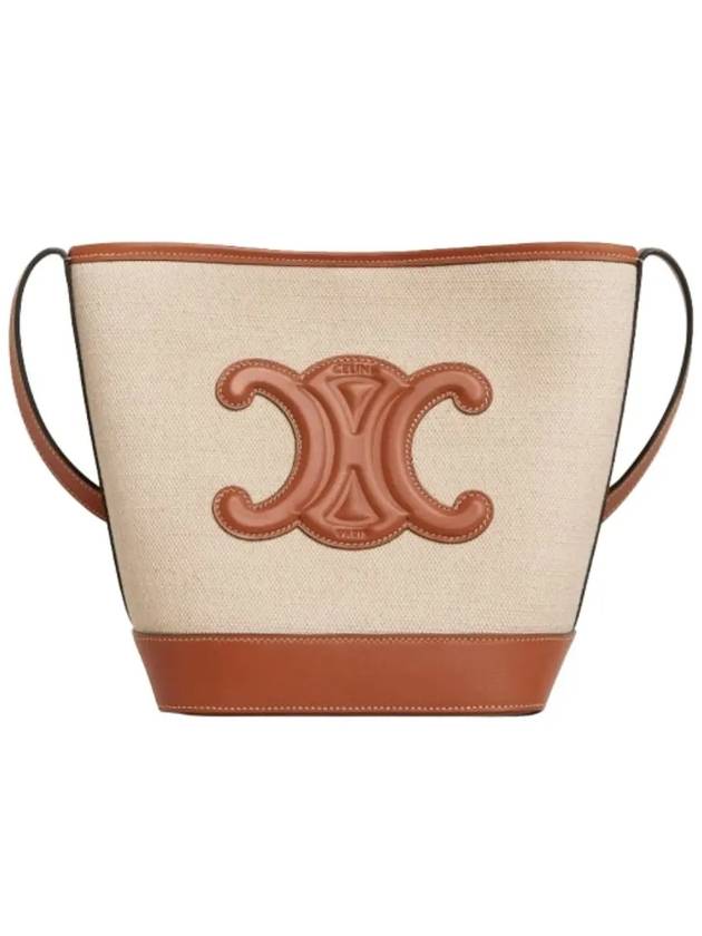 Cuir Triomphe Small Bucket Bag Natural Tan - CELINE - BALAAN 2