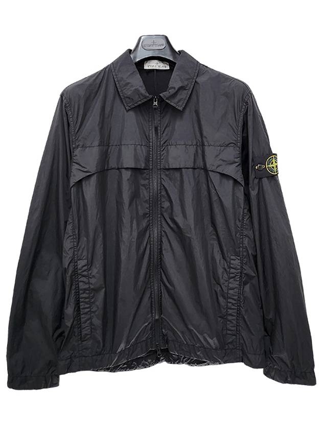 Garment Dyed Crinkle Reps R-NY Jacket Black - STONE ISLAND - BALAAN 3