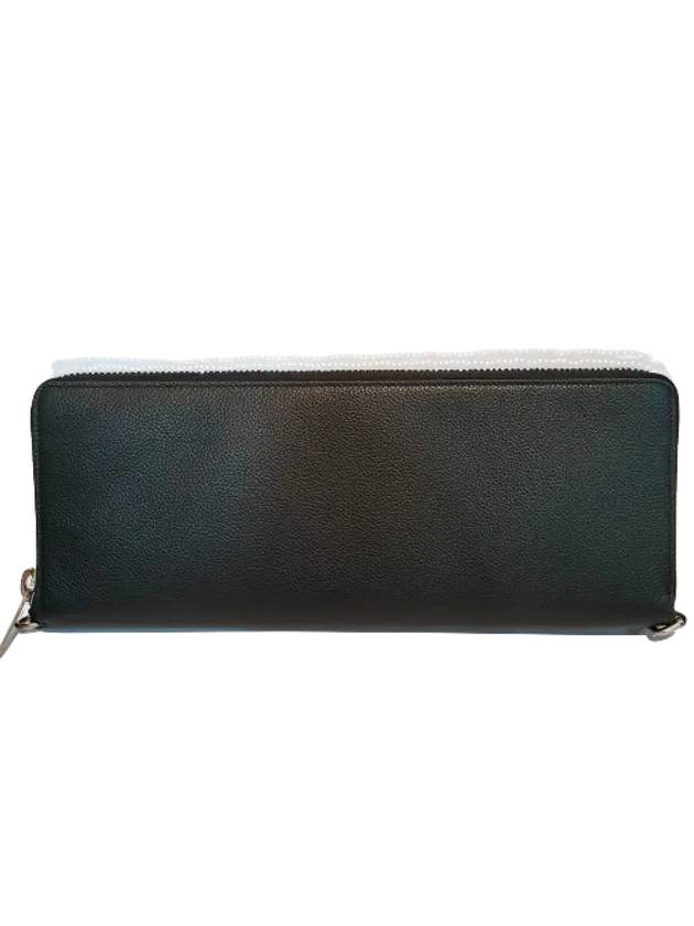 Leash Strap Leather Clutch Bag Black - BALENCIAGA - BALAAN 4