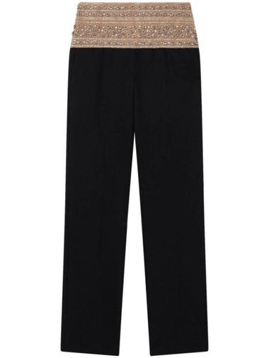 straight pants 6401953DU655 1000 BLACK - STELLA MCCARTNEY - BALAAN 1