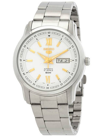 Seiko 5 Automatic White Dial Men's Watch SNKP15K1 - SEIKO - BALAAN 1