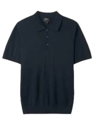 New Gregory short sleeve polo shirt dark navy t - A.P.C. - BALAAN 1