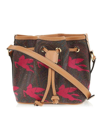 Stampa Pegasus Bucket Bag Red Brown - ETRO - BALAAN 1