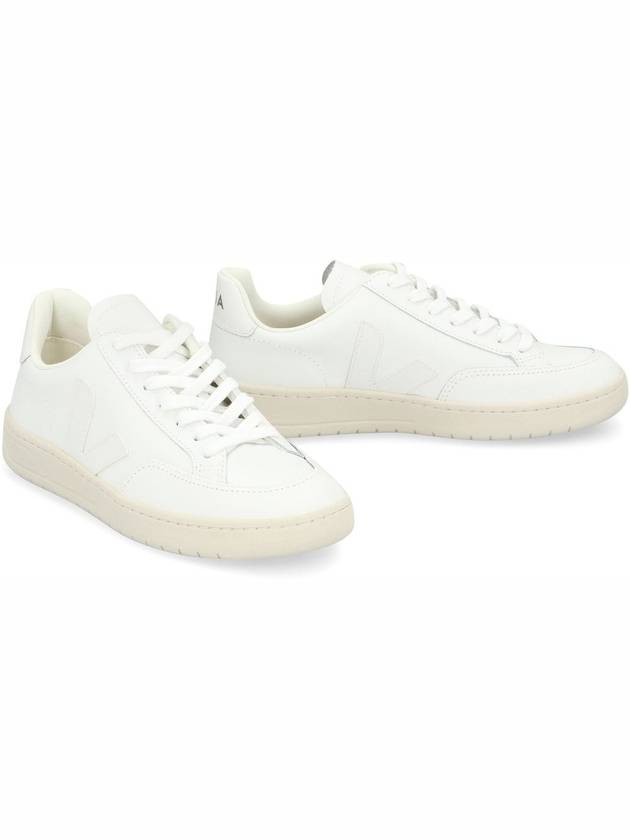 Veja V-12 Leather Low-Top Sneakers - VEJA - BALAAN 3