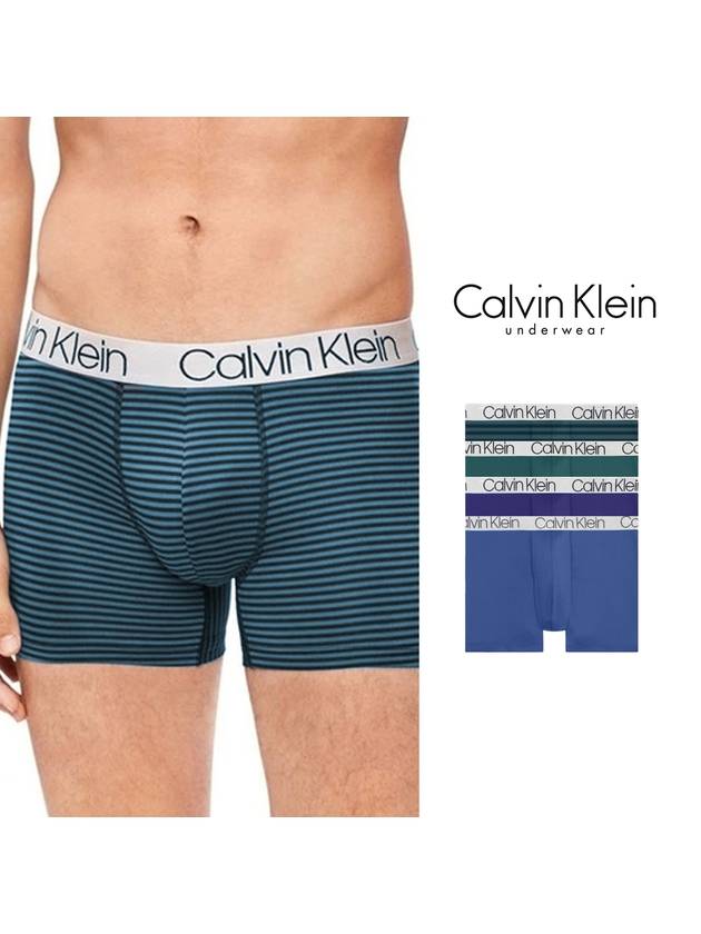 Underwear CK Men's Underwear Draw Chromatic Microfiber Boxer Briefs Set of 4 - CALVIN KLEIN - BALAAN 6