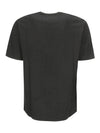 24/1 Jersey Garment Dyed Logo Short Sleeve T-Shirt Black - CP COMPANY - BALAAN 3