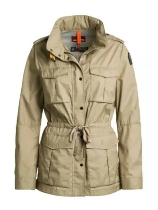 Women's Dulcie Snap Button Cuff Zip-Up Jacket Beige - PARAJUMPERS - BALAAN 1