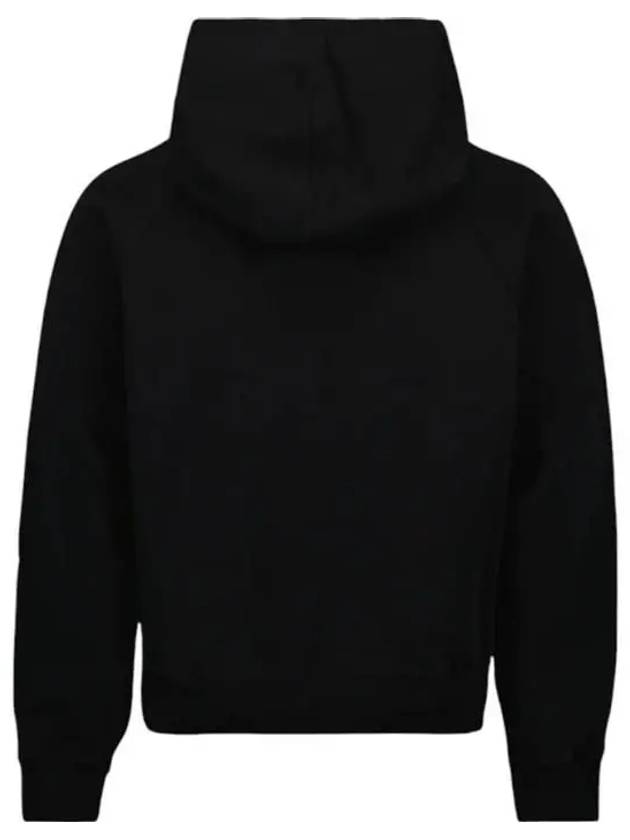 Heart Logo Cotton Hoodie Black - AMI - BALAAN 3