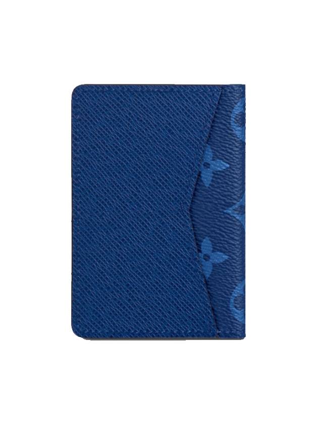 Men's Pocket Organizer Card Wallet Navy Blue - LOUIS VUITTON - BALAAN 4