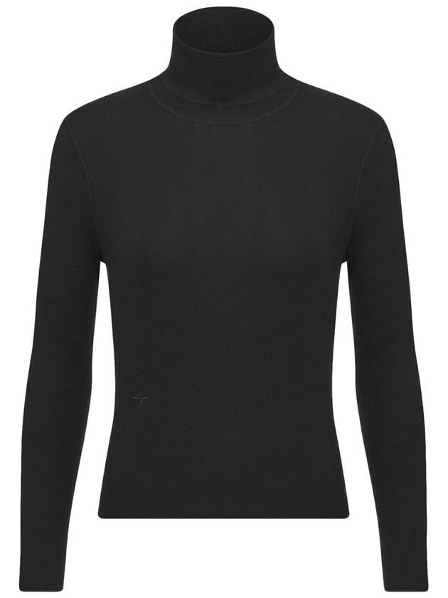 Cashmere Silk Long Sleeve Turtleneck Black - DIOR - BALAAN 2