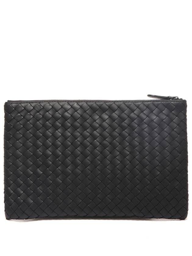 Intrecciato Clutch Bag Black - BOTTEGA VENETA - BALAAN 6