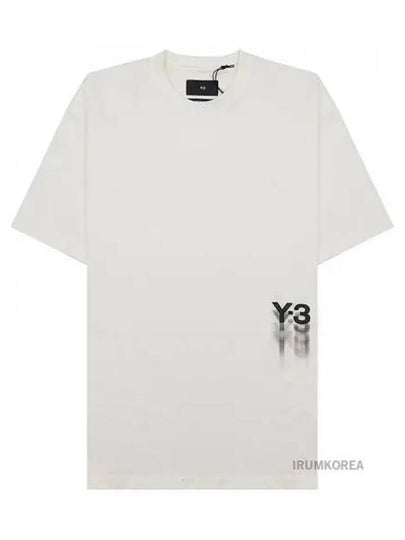 Logo Print Crew Neck Short Sleeve T-Shirt Off-White - Y-3 - BALAAN 2