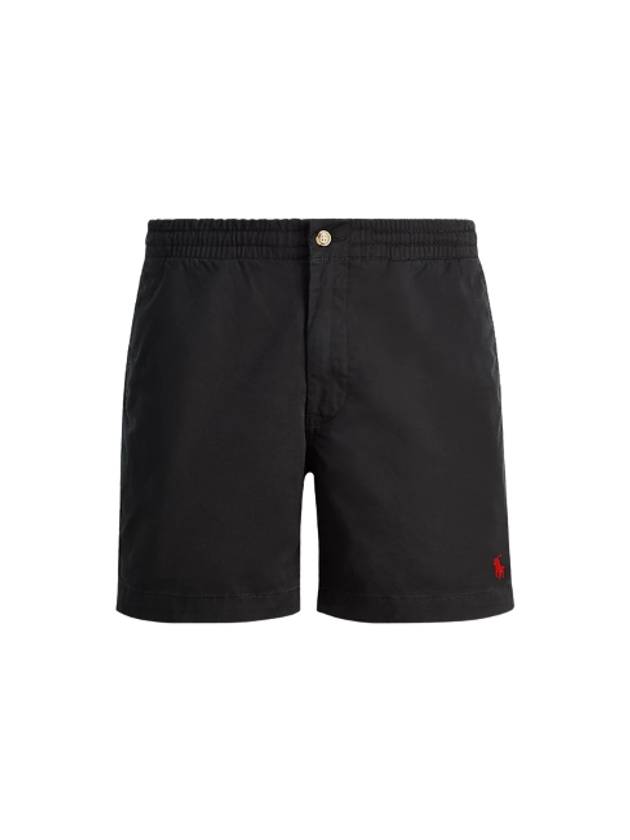 Men's Embroidered Pony Prepster Shorts Black - POLO RALPH LAUREN - BALAAN 2