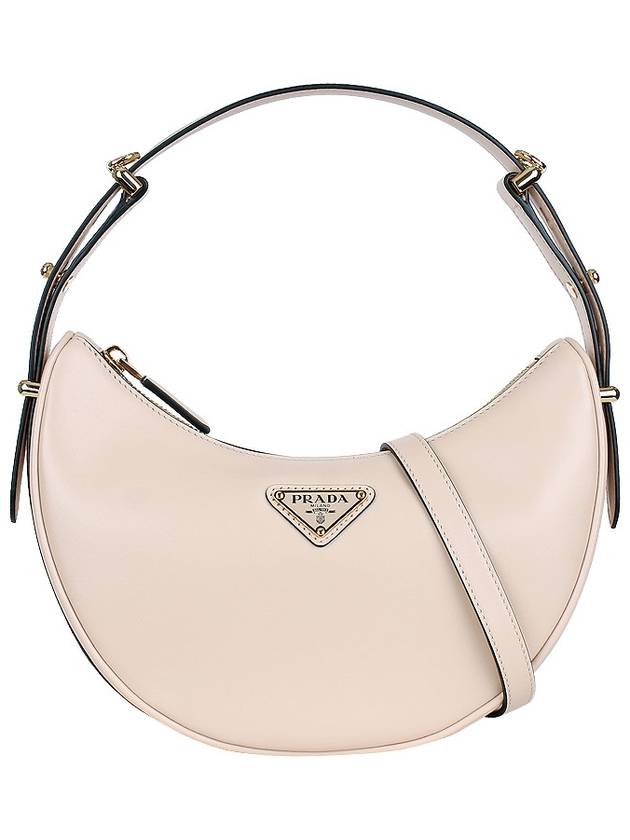 Arque Leather Shoulder Bag Pink - PRADA - BALAAN 3