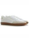 Court Classic Perforated Beige Tab Low Top Sneakers White - SAINT LAURENT - BALAAN 2