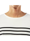 Naval Authentic Striped Long Sleeve T-Shirt White - SAINT JAMES - BALAAN 8