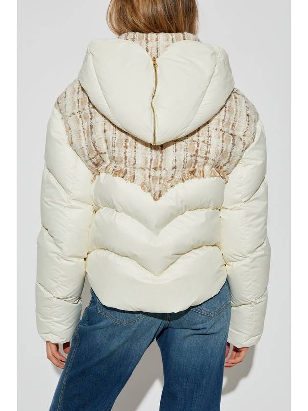 Khrisjoy Down Jacket With Hood, Women's, Cream - KHRISJOY - BALAAN 4