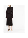 Viscose Trench Coat Brown - JIL SANDER - BALAAN 3